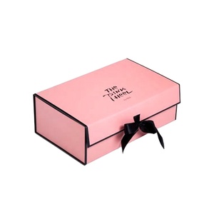 Quảng Đông Tông Màu Hồng Giấy Wedding Favor Hộp Quà Tặng Với Thiết Kế Sang Trọng - Product Image 2