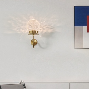 Mới sang trọng pha lê bóng không dây đèn tường với từ xa Dimmable cho tường sconces Pin hoạt động RGB tường ánh sáng - Product Image 5