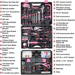 Juego de Herramientas de 412 Piezas para Reparaciones del Hogar/Automóvil, Organizador de Almacenamiento con Cajones y Caja de Herramientas para Mujeres, Hombres, Propietarios de Viviendas, Bricolaje - Product Image 3