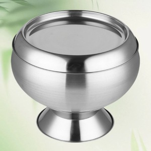 ชามสแตนเลสขนาด 8 นิ้ว สำหรับพระสงฆ์และพระโยรมิตร ชาวพุทธในเมียนมา ส่งออก - Product Image 1