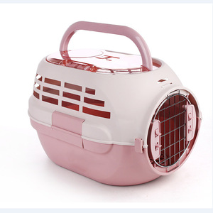 Sacs à dos de <span class=keywords><strong>transport</strong></span> pour animaux de compagnie en plastique écologique avec puits de lumière, bols à nourriture et cages à air, fermeture à bouton d'une capacité de 15kg pour chiens et chats - Product Image 4