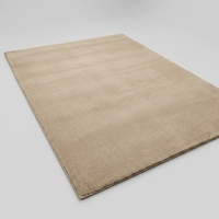Teppich Relax Modern Flauschiger Kurzflor Einfarbiger Teppich Wohnzimmer Rutschfester Boden Waschbar 30 Grad Sehr Weich Beige 140 X 200 cm