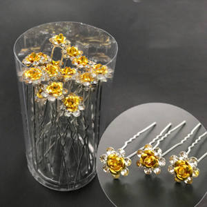 <span class=keywords><strong>Épingle</strong></span>s <span class=keywords><strong>à</strong></span> <span class=keywords><strong>Cheveux</strong></span> en Forme de U avec Perles et Fleurs de Rose, Bijoux de <span class=keywords><strong>Cheveux</strong></span> Élégants pour Femmes, Accessoires de <span class=keywords><strong>Mariage</strong></span>, Ornements de Tête, Vente en Gros - Product Image 6