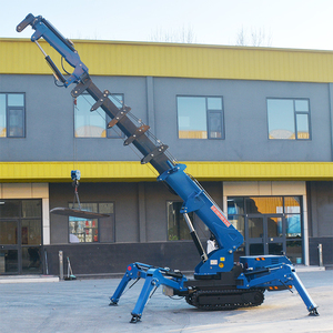 Mini-grue araignée 5000 kg à vendre, grue araignée 5 tonnes avec nacelle et flèche, certifiée CE - Product Image 5