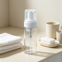 Flacon distributeur de savon mousse vide avec bouchon pompe en plastique et brosse de scellement
