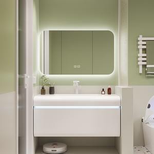 Équipement de toilette Led miroir armoire salle de bain vanité bassin évier ensemble luxe moderne marbre salle de bain vanité armoire - Product Image 6