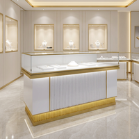 Vitrine à bijoux en verre de qualité supérieure avec éclairage LED, mobilier de luxe pour boutique