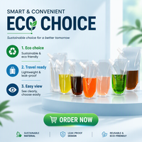 Sachets d'emballage transparents personnalisés avec logo, à fermeture éclair, pour jus, boissons liquides et bière – Vente en gros usine