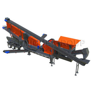 Trituradora de grava JJEM PE400x600, trituradora de mandíbula diésel móvil con transportador - Product Image 3