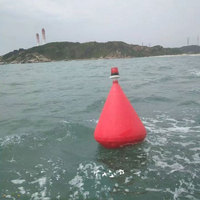 Bouée de navigation fluviale 700*900 pour marinas, balise conique en LLDPE résistante aux UV, protection de sécurité, flottabilité 150 kg, bouée de natation