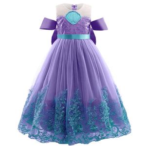 Nuevos disfraces de TV y películas Sea Princess Lace Princess Dress Girl Children <span class=keywords><strong>Ariel</strong></span> Dress Princess Dresses Kids - Product Image 5