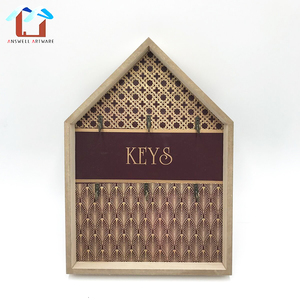 Tecla Inicio organizar casa forma madera clave caja de almacenamiento - Product Image 2