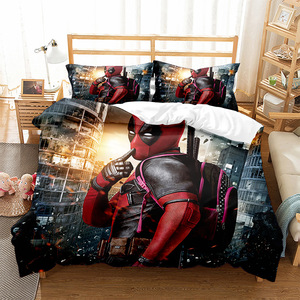 <strong>Spider</strong>-<strong>man</strong> Series Cartoon Children's Animation 3d Digital Printed Quilt Covers Pillowcases and <strong>Bedding</strong> - Product Image 3