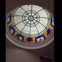 Dôme lumineux en verre teinté creux personnalisé pour chambre à coucher, salon, salle de bain, salle à manger, hall d'entrée - Utilisation intérieure/extérieure