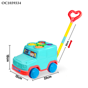 Divertido aprendizaje andador niño actividad musical <span class=keywords><strong>mano</strong></span> empujar <span class=keywords><strong>coches</strong></span> tirar andador juguete - Product Image 6