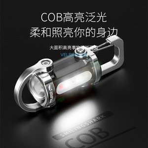 ไฟฉาย LED พกพาขนาดเล็ก Smiling Shark พร้อมตะขอเกี่ยว วัสดุ ABS สำหรับใช้งานกลางแจ้ง - Product Image 4