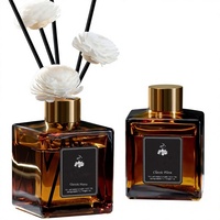 Diffuseur d'huiles essentielles sans flamme pour la maison, désodorisant d'intérieur pour toilettes, bouteille parfumée, fleurs séchées, assainisseur d'air longue durée
