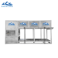 Machine à glace en blocs commerciale à refroidissement direct 5T/24H, 25 kg, compresseur, pompe à eau, économie d'énergie, OEM, ODM, marque privée