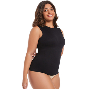 Chaleco sin costuras <span class=keywords><strong>de</strong></span> talla grande <span class=keywords><strong>de</strong></span> alta calidad con correas <span class=keywords><strong>anchas</strong></span> para los hombros, ropa interior Sexy para <span class=keywords><strong>mujer</strong></span>, camiseta sin mangas para <span class=keywords><strong>mujer</strong></span> - Product Image 5