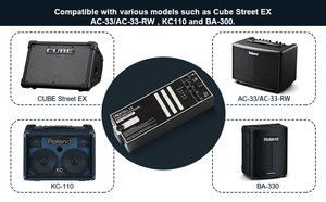 Paquete de batería de litio de iones de litio recargable de almacenamiento para amplificador de guitarra <span class=keywords><strong>Roland</strong></span> Cube Street EX - Product Image 6