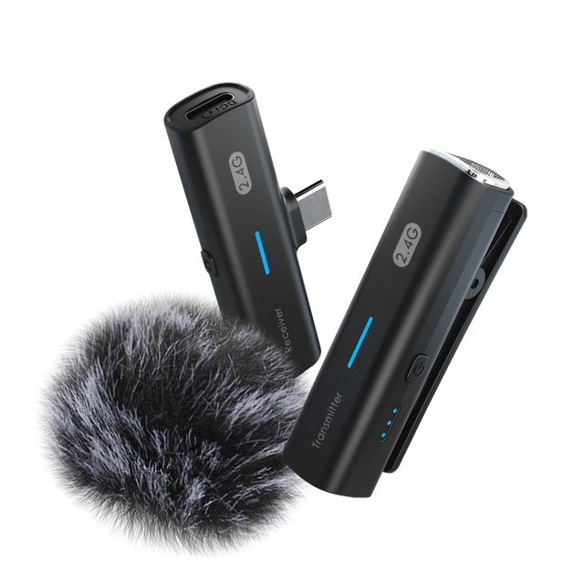 Wireless Lavalier Microphone Portable Recording Mic for Phone Live Broadcast Gaming Microfonoe Mobile Phone Wireless Microphone