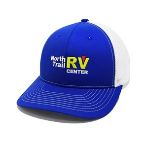 Gorra Trucker Personalizada al por Mayor con Logotipo Bordado, Gorra de Béisbol Ajustable de 5 Paneles con Visera Curva y Malla, Gorras Bordadas - Product Image 1