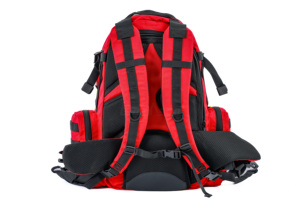 Grand sac à dos de traumatologie robuste rouge EMS médical tactique premiers soins résistant à l'eau fermeture à glissière en nylon durable - Product Image 3