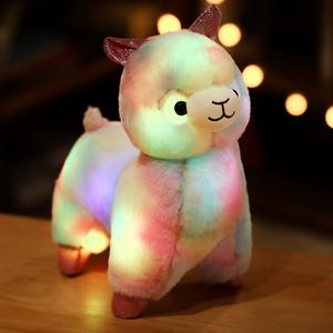 Juguete de Peluche de Alpaca Arcoíris con Luz LED Brillante, Juguete de Peluche de Llama con Luz LED Brillante, Regalo para Niños, Animales de Peluche - Product Image 6