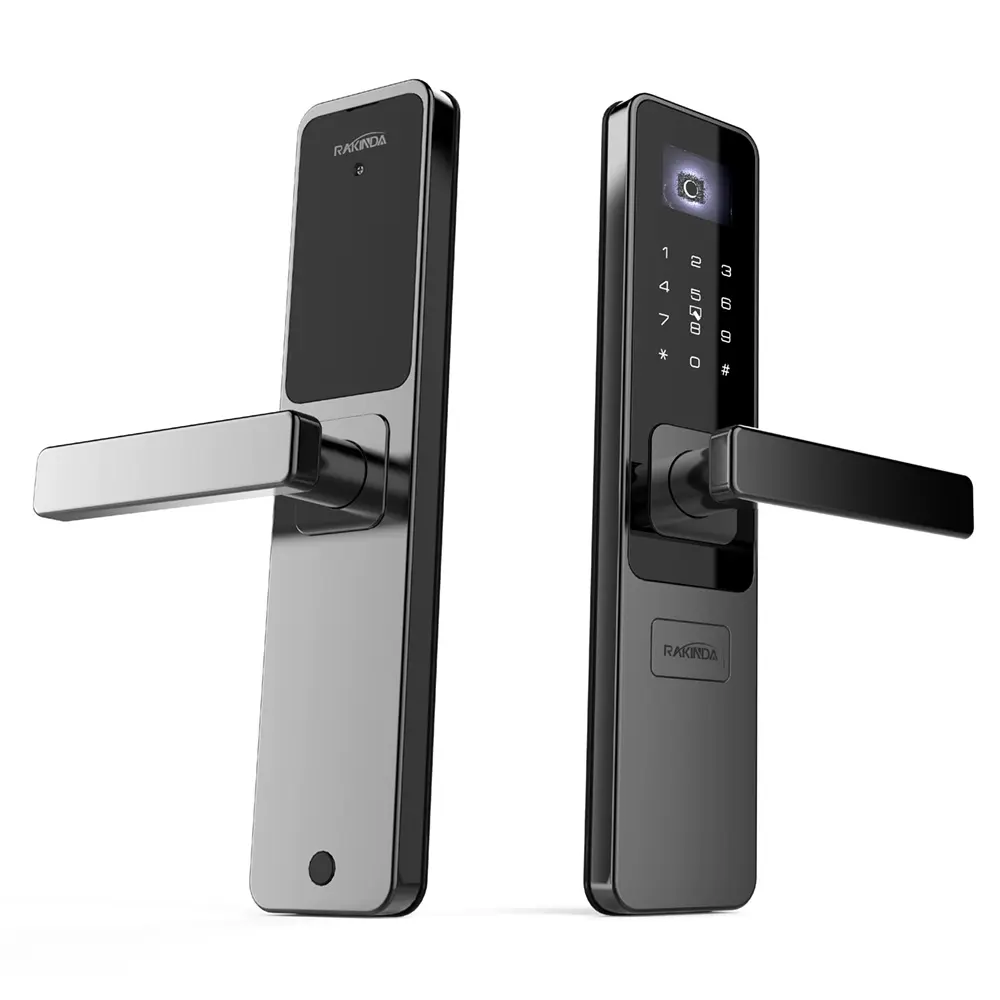 Cerradura de puerta inteligente con Control remoto Wifi inalámbrico inteligente, compatible con llave, código QR, tarjeta IC y contraseña
