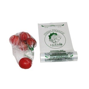 Sacs en plastique biodégradable HDPE en gros, sacs de courses personnalisés avec soufflet latéral/fond carré pour l'emballage - Product Image 3