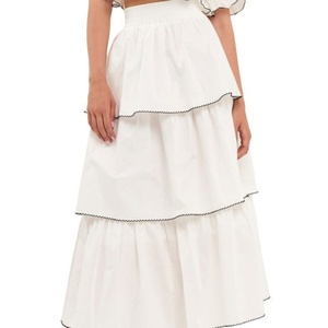 Moda Personalizar Ropa de señora Capas casuales Faldas escalonadas de mujer - Product Image 1