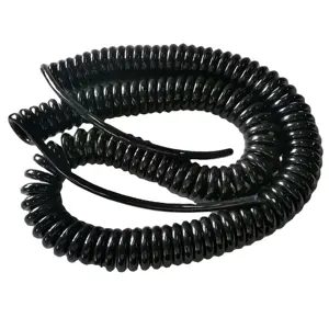 Wholesale 2 core 3 core 4 core 5 core 6 core 7 core PVC/PU spiral cable,spiral cord,coiled cable