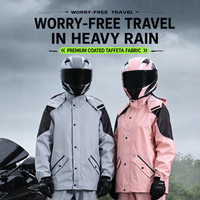 Vêtements de pluie pour moto imperméables, respirants, réfléchissants, haute visibilité, pour hommes, femmes, unisexe, veste et pantalon, combinaison de pluie