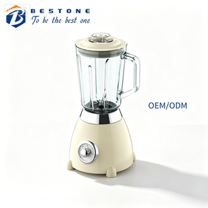 Licuadora de Mesa Estilo Retro, Jarra de Vidrio de 1.5L, 500-800W, 2 Velocidades con Función de Pulso, Licuadora para Smoothies con Molinillo de Vidrio, Compatible con OEM - Product Image 1
