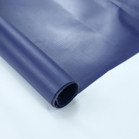 Rouleau de bâche PVC 600 g/m² bleu/gris/orange, bâche pour camion, bâche enduite de PVC, tissu industriel.
