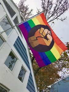 ธงสีรุ้ง LGBTQ+ ขนาด 3x5 ฟุต ผลิตจากโพลีเอสเตอร์ 100% สำหรับขายส่ง เหมาะสำหรับเลสเบี้ยน ฮอมเซ็กชวล ไบเซ็กชวล แพนเซ็กชวล ทรานส์เจนเดอร์ และแสดงความภาคภูมิใจของกลุ่ม LGBT - Product Image 4