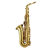 Eastern Music Pro Use Gold Lacquer Alto Saxophone Mark VI Style with Contoured PC Flight case