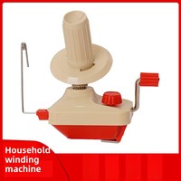 Petite machine manuelle à manivelle pour enrouler le fil de laine, accessoire de couture et de tricot, avec sac de rangement en plastique durable