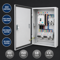 Panneau de distribution complet Wanbo-336 certifié CCC en cuivre pur 10 mm avec disjoncteur différentiel (MCCB) et protection contre les surtensions (RCBO) pour solution d'alimentation industrielle personnalisée