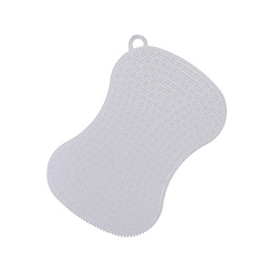 Brosse de nettoyage en silicone, tampon à récurer doux, tampon à vaisselle réutilisable, éponge de cuisine pour le nettoyage domestique - Product Image 1