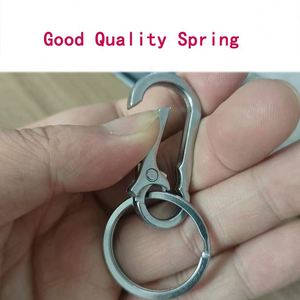 Zinc Alloy Metal <b>Keychains</b> Keyring Silver Color Key Chain Ring Clip Holder Organizer for Home Car Keys Key Finder Women Men - Product Image 4