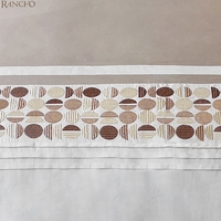 Housse de couette et de couette de luxe personnalisée avec motif de broderie à la mode