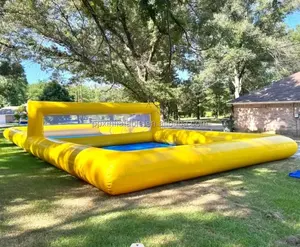 Pool Inflatable Volleyball Field Water Volleyball Court Rental Inflatable Tennis Court For Sport Games