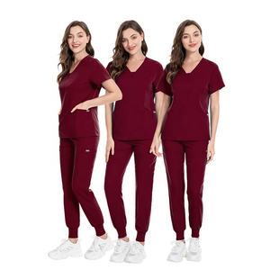 인피니티 스트레치 외과 유니폼 스판덱스 식당 작업복 임산부 그레이 해부학 안티 주름 모든 크기 여성 살롱 유니폼 - Product Image 4