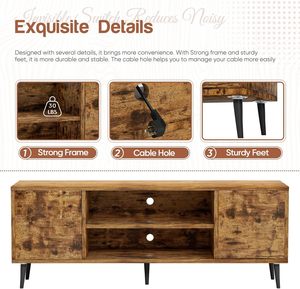 Oem/ODM wenfeng hiện đại tự nhiên quốc gia thiết kế <span class=keywords><strong>TV</strong></span> đứng trượt Tủ trung tâm giải trí kệ đồ nội thất phòng khách - Product Image 5