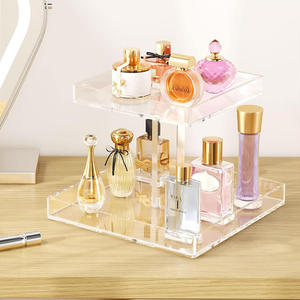 Boîte de rangement en acrylique pour cosmétiques de salle de bain, décoration de table de chevet, support de rangement pour parfums sur pied pour chambre à coucher - Product Image 4