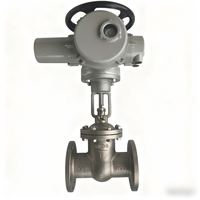 Vanne à boisseau sphérique électrique en acier inoxydable Z941W-16P DN100 220V/380V Utilisation dans l'industrie chimique