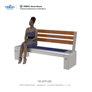 Banc solaire intelligent en acier inoxydable de haute qualité avec recharge USB pour les parcs urbains, les arrêts de bus, les espaces publics extérieurs et le mobilier urbain - Product Image 3