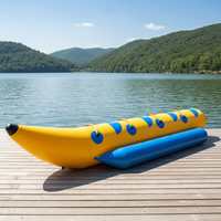 Bateau banane gonflable grande capacité pour jeux aquatiques excitants