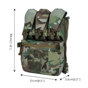Bolsa de Panel MOLLE Universal de Nailon 500D, Negra, Compatible con Multicam, para Artículos Esenciales de Campo, Equipo EDC, Accesorios Tácticos - Product Image 2